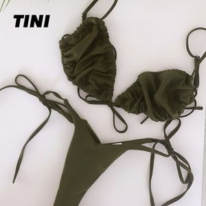 NWT Clothes and Gold Jade Green Bikini - S, M, L